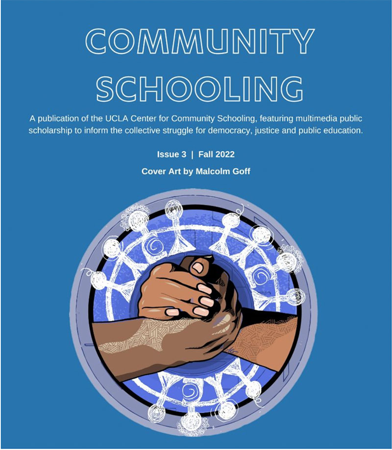 Community Schooling Journal Issue 3 Cover - artwork of clasping hands